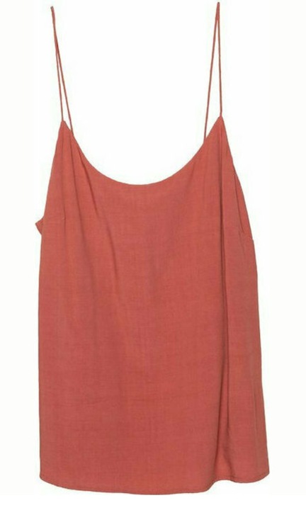 Потник Superdry, Ecovero Strappy Cami Top, Вискоза, Кафяв, Кафяв, XS