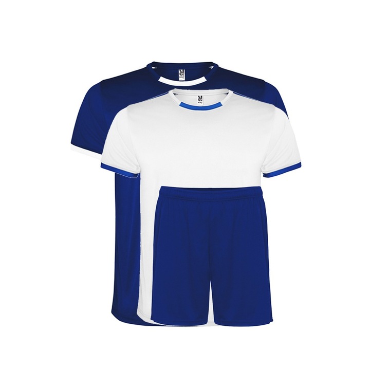 Set echipament sportiv copii Racing, Alb/Albastru royal