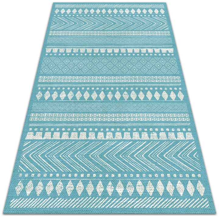 Covor de vinil, PVC, Model 3d, Negru, 120 cm x 180 cm, 010260360160000020048