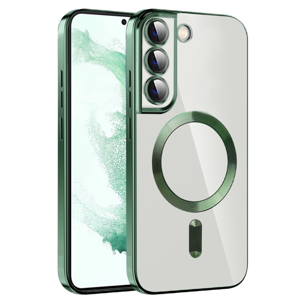 Husa pentru Samsung Galaxy S21 FE 5G Techsuit Luxury Crystal MagSafe Deep Green