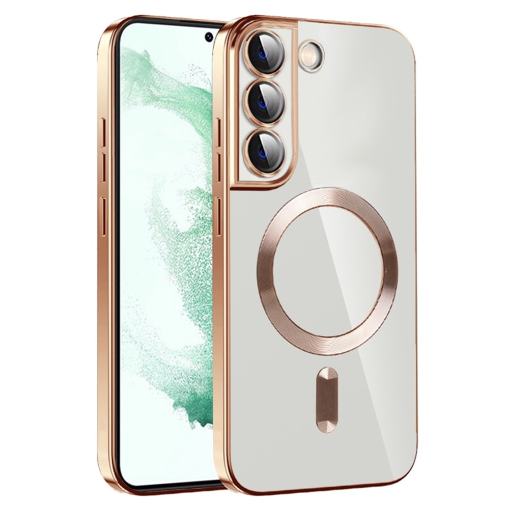 Husa pentru Samsung Galaxy S21 FE 5G Techsuit Luxury Crystal MagSafe Gold
