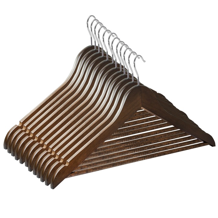 Комплект дървени закачалки Уникални закачалки от кленово дърво Vintage 5 бр