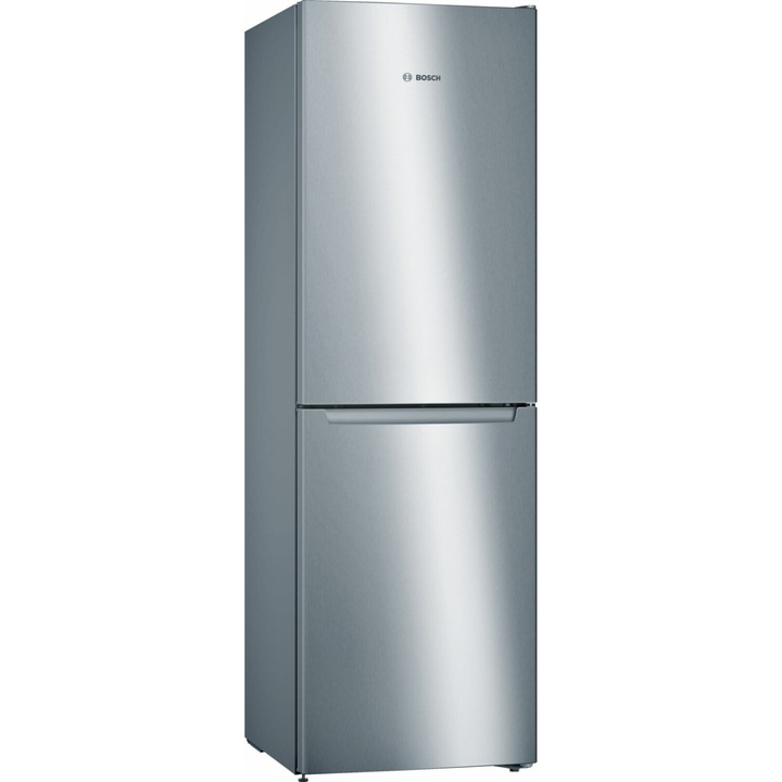 Combina Frigorifica Bosch KGN34NLEB, No Frost, 300 Litri, 186 Cm, Inox