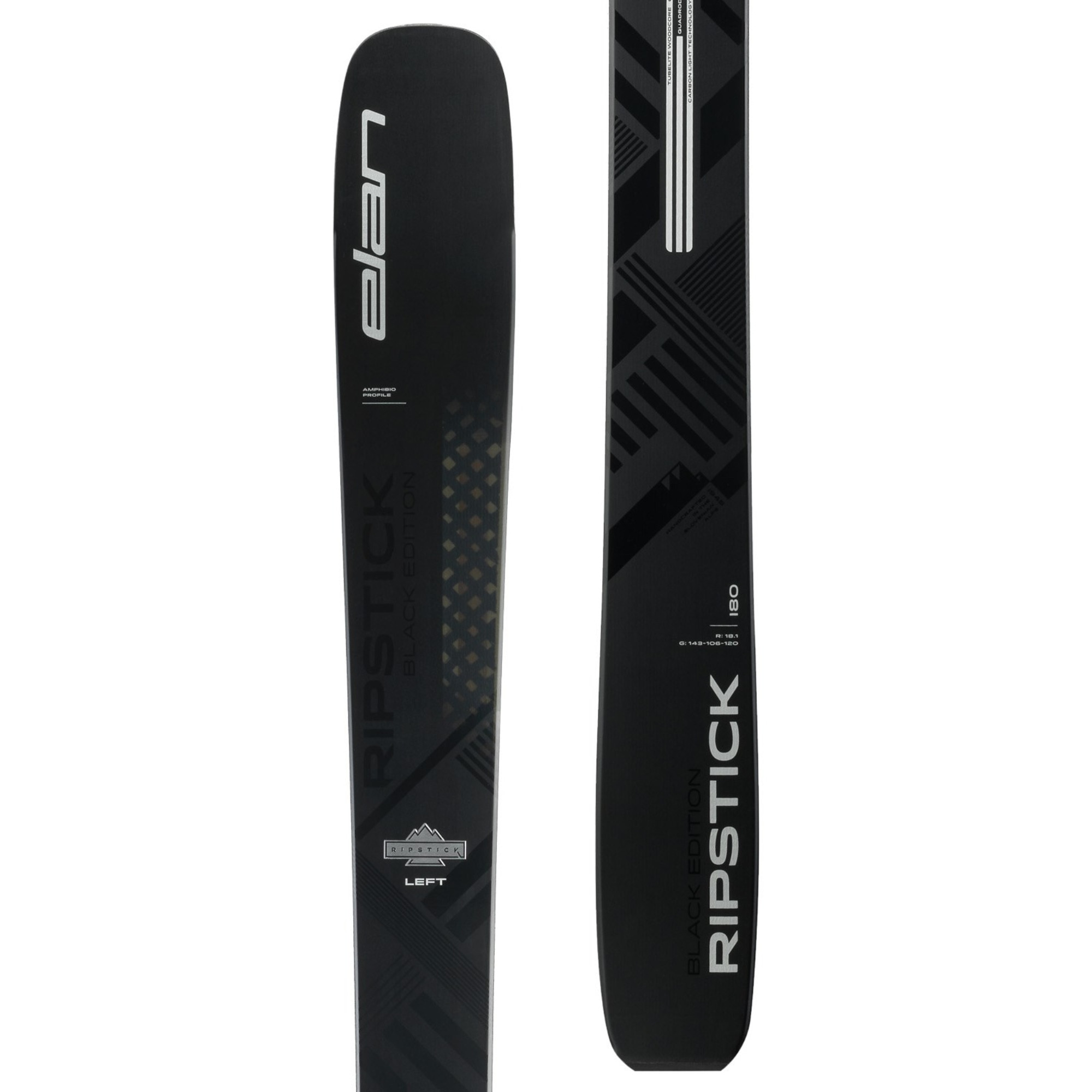 Schiuri Elan Ripstick 106 Black Edition, unisex, 172 cm, negru