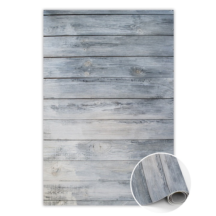 Covor de vinil, PVC, Placi orizontale, Gri, 120 cm x 180 cm, 010260360160000020407