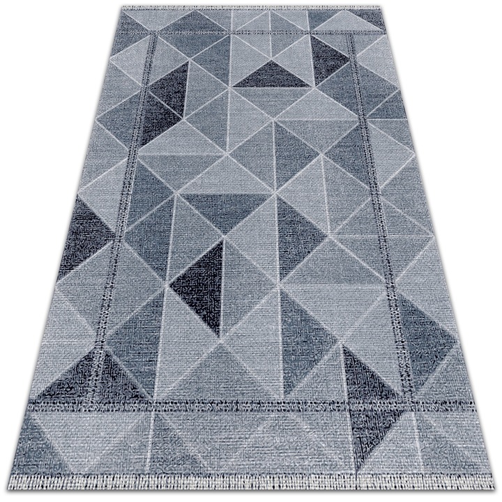 Covor de vinil, PVC, 3d mai solid, Gri, 60 cm x 90 cm, 010260360570000020057