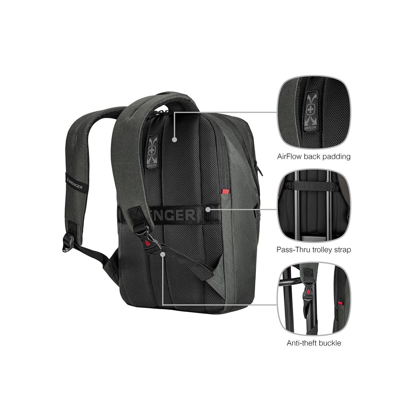 Rucsac pentru Laptop 16 " Wenger MX ECO Light-carbune