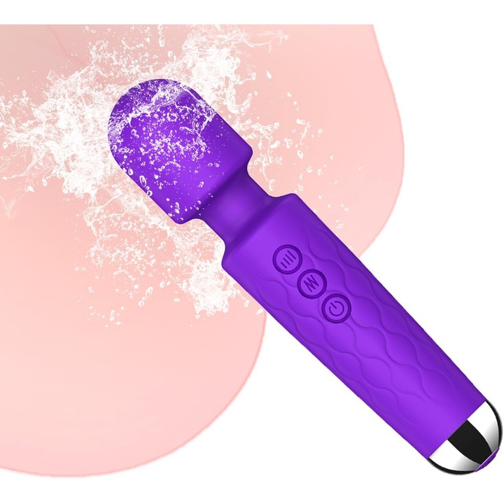 Fairykiss® Sex Toys Стимулатор Вибратор, Регулируема скорост, 20 вибрационни програми, 8 нива на скорост, Медицински силикон, Магия, Интензивна стимулация, Гъвкав, Устойчив, Лилав