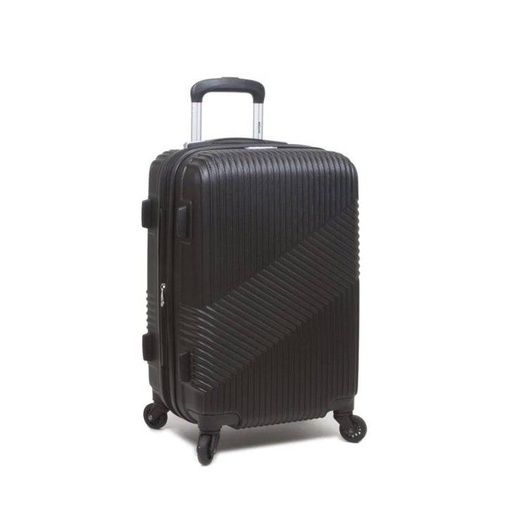 Кабинна количка Ryan Air, Wizzair, устойчив ABS, 55x35x22, TR-00025 Seretec Solutions, черен