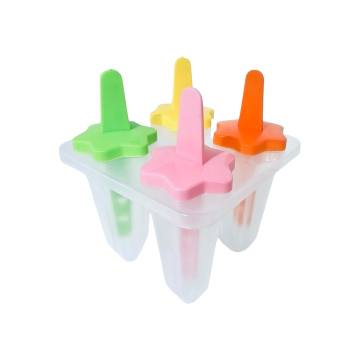 Set 4 forme pentru inghetata, multicolor