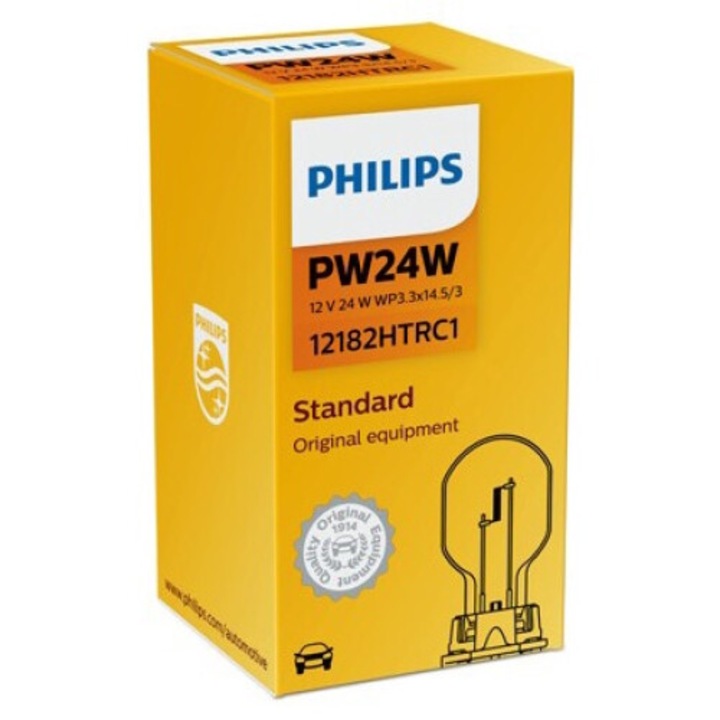 Крушка за спирачна светлина/мигач Philips, PW24W, 12V, HTR Hiper Vision