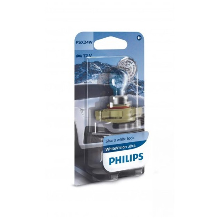 Bec Proiector Psx24w Pg20/7 12v White Vision Ultra Philips