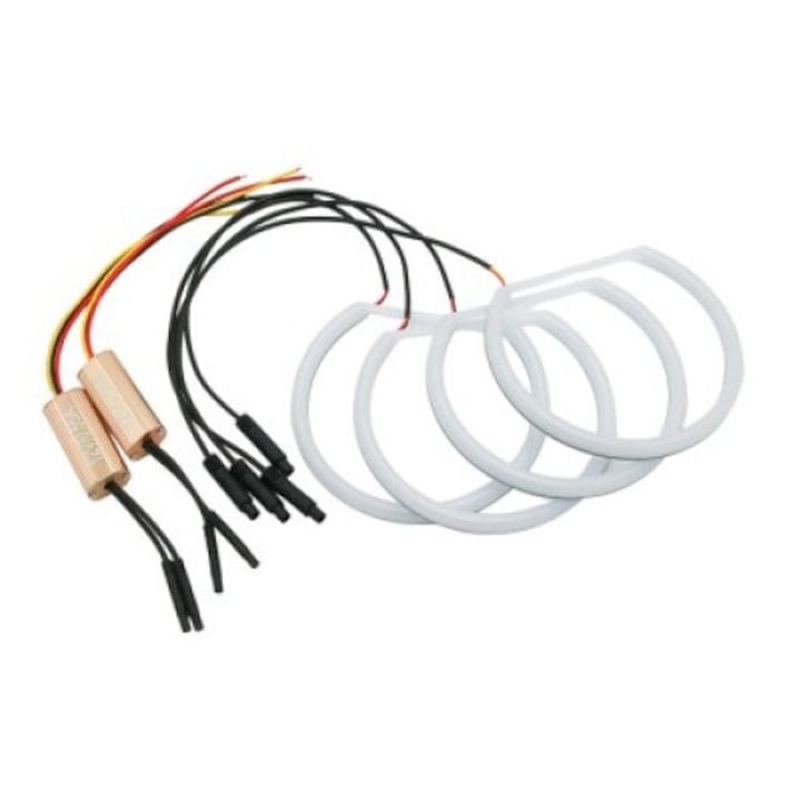 Комплект Angel Eyes LED COTTON със сигнализация за BMW E46 Facelift 2001-2005 с фабричен ксенон 4x131MM Xenon Bright®