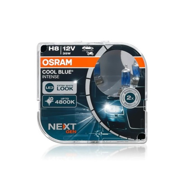 Set 2 buc Bec H8 Osram Cool Blue Intense Next Gen 12V 35W Xenon Bright®