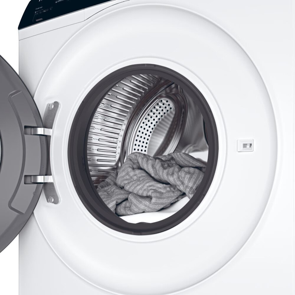 Masina de spalat rufe cu incarcare frontala Haier HW80-BP14939, ecran tactil, 15 programe, 8 kg, clasa energetica A, alb