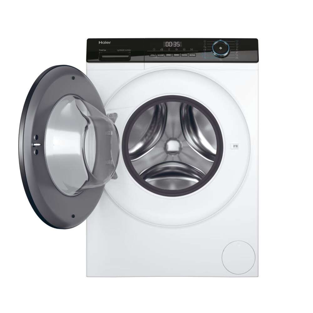 Masina de spalat rufe cu incarcare frontala Haier HW80-BP14939, ecran tactil, 15 programe, 8 kg, clasa energetica A, alb