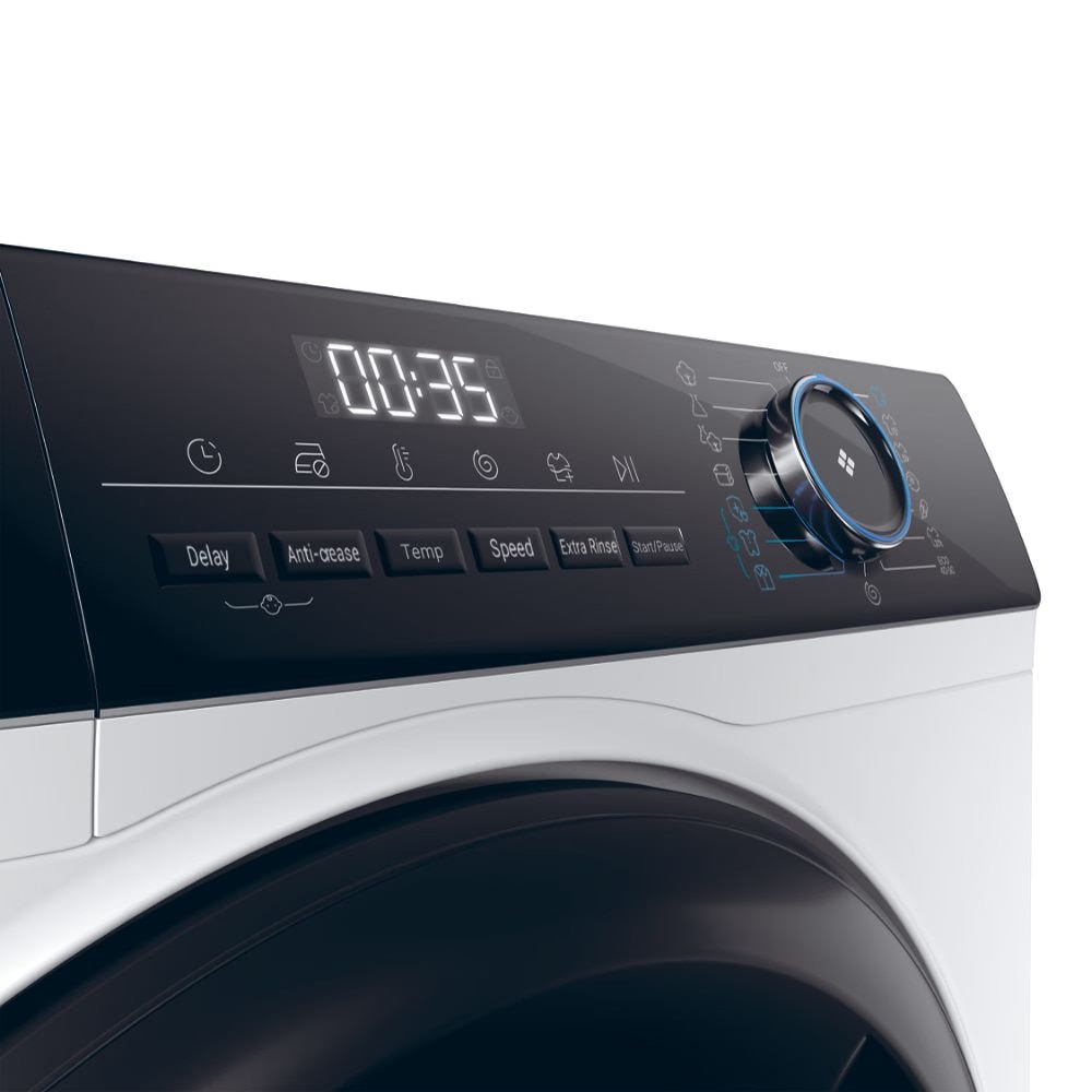 Masina de spalat rufe cu incarcare frontala Haier HW80-BP14939, ecran tactil, 15 programe, 8 kg, clasa energetica A, alb