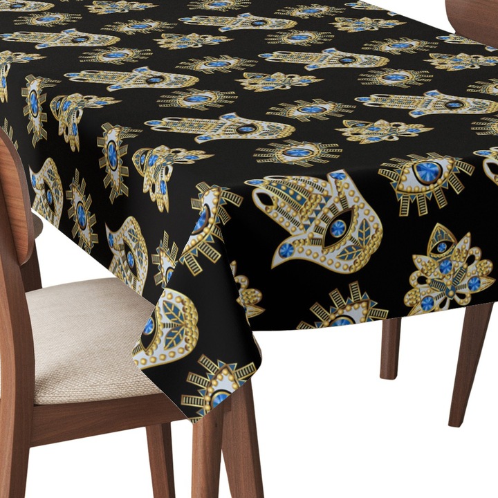Abrosz, Hamsa próféta szeme, poliészter, téglalap, méret: 140 cm x 220 cm, TDX501/220