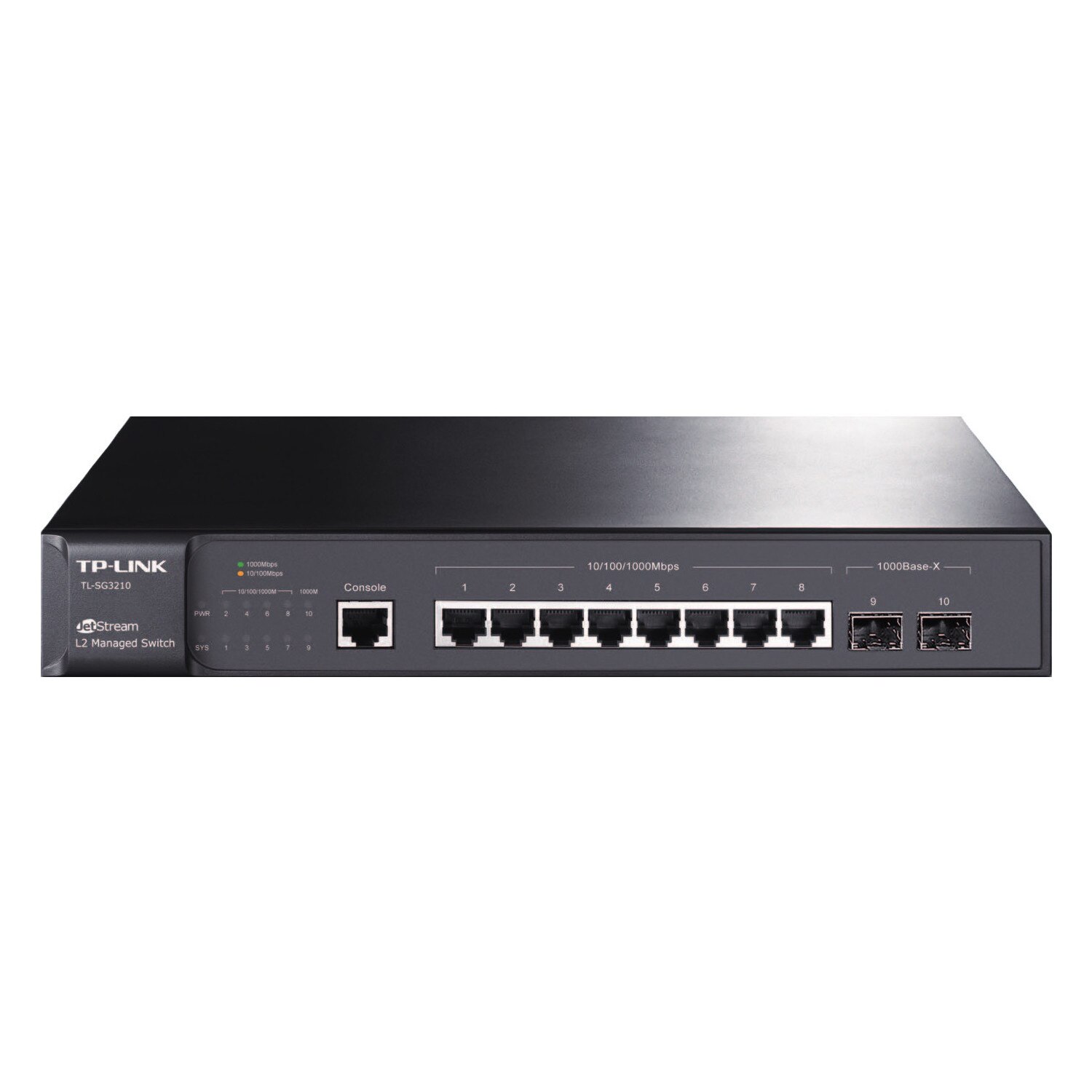 Switch gestionat JetStream, TP-Link, Montare rack, 1U, 8 x RJ45 1000Mb ...