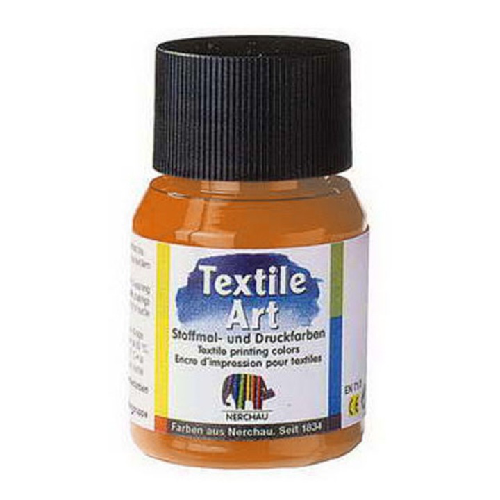 Vopsea Decorativa pentru Textile Dark Nerchau Lukas - Orange - 59 ml