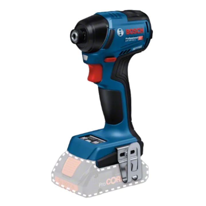Винтоверт ударен BOSCH GDR 18V-220 C Professional, 18V, 220 Nm, 3400 об/мин, 4000 об/мин, без батерия, без зарядно