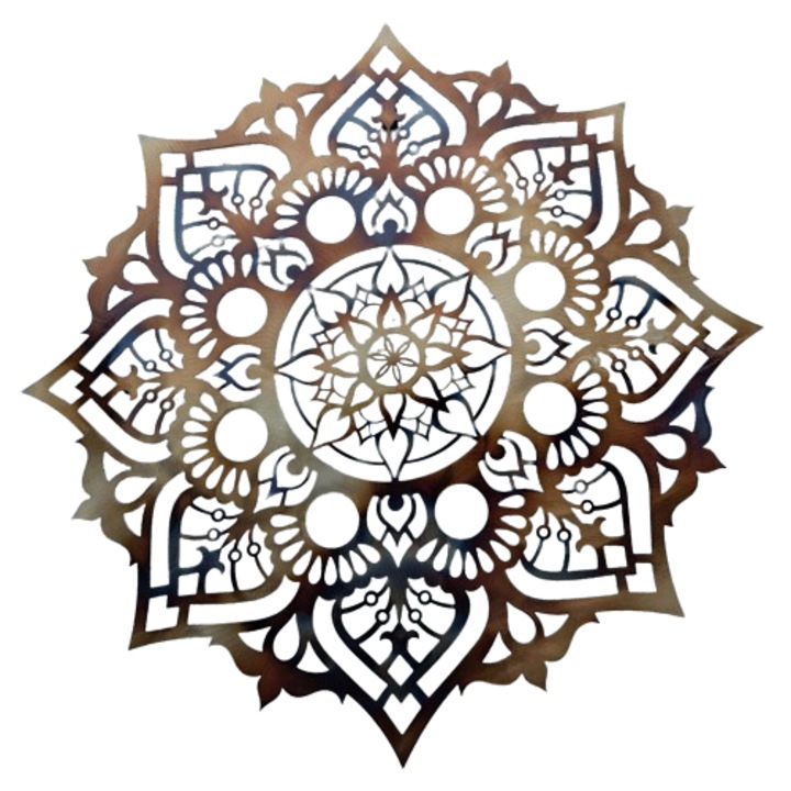 Fali dekoráció, Modern Mandala, 90 x 90 cm