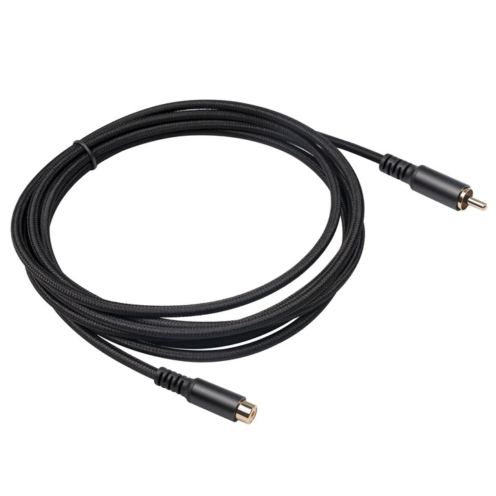 Cablu extensie audio, PARAFASA, RCA male-female, 1.8m