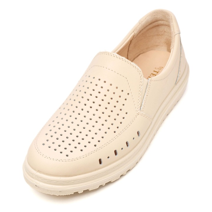 Pantofi piele barbati Tellus 05-12, Bej, 44