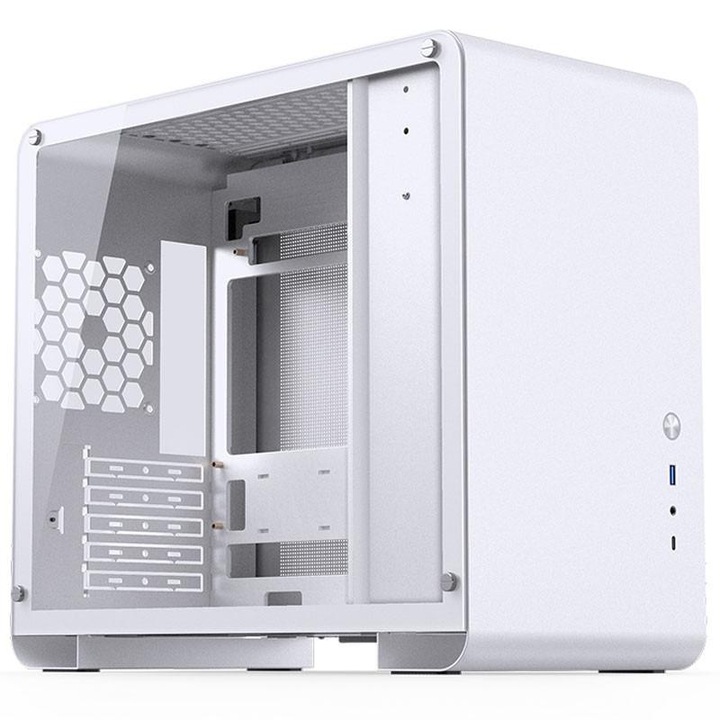 Кутия Jonsbo U4 Mini, Mini Tower, No source, mATX, mITX, Бял