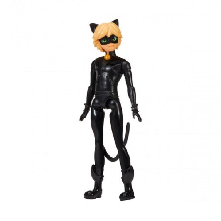 Cat Noir figura, Miraculous, 26cm, mozgatható 5 ponttal, polimer anyag