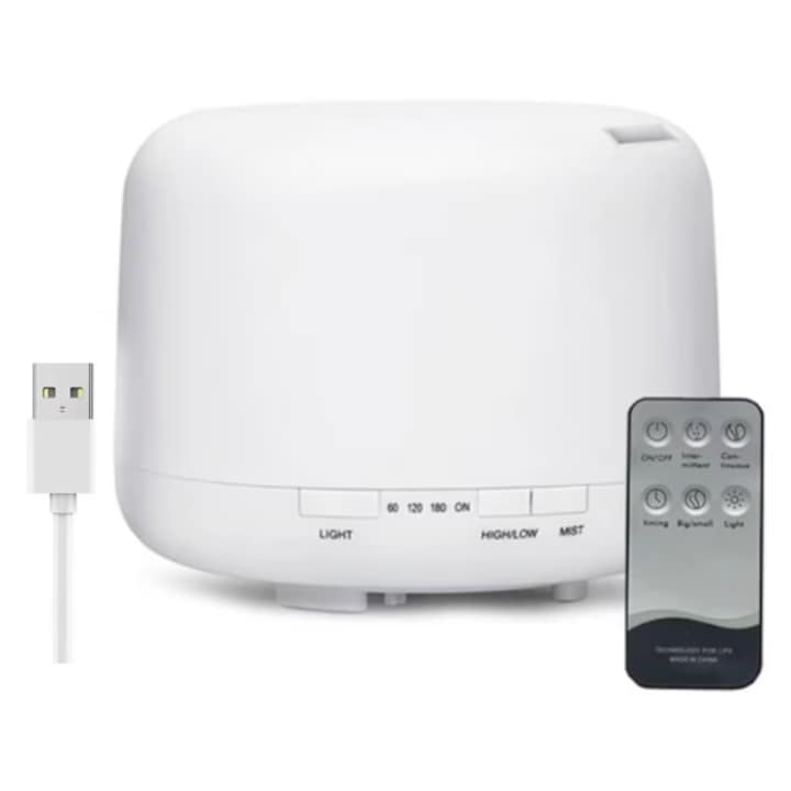 Umidificator de Aer, Omelivon, Ultrasonic Profesional, cu Abur Rece, Silentios 36db, pentru Casa, Birou, Living, Dormitor, Umidificare Reglabila