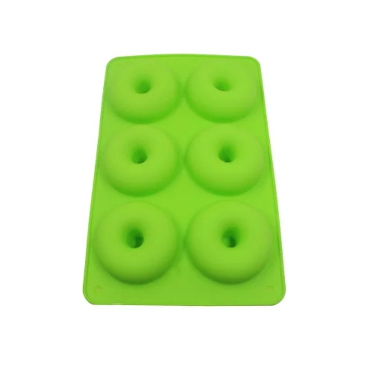 Силиконова форма за понички Zola, температурна устойчивост от -60 до 230 градуса C, дължина 26 см, зелена