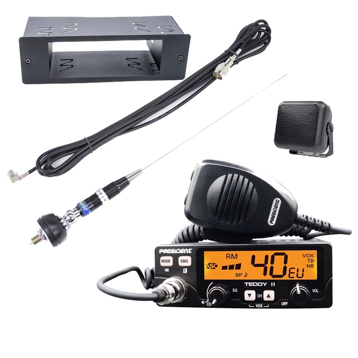 Kit TIR, Camion Statie President Teddy asc+ Carcasa din1 + difuzor DF1 + Antena President Iowa s