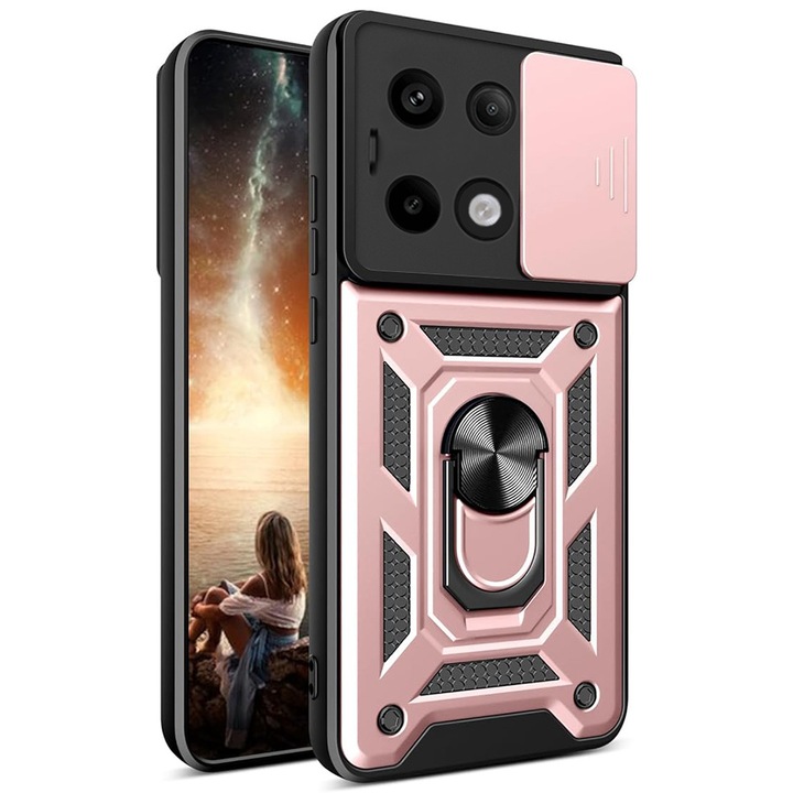 Калъф за Xiaomi Rosumi Note 13 Pro 5G / Poco X6 - Techsuit CamShield Series - Rose Gold