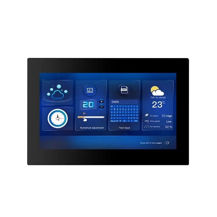Ecran, panou tactil rezistiv, 10.1", 1024x600, DWIN, HMI, DMG10600C101_15WTR, Compatibil cu Raspberry PI/Arduino