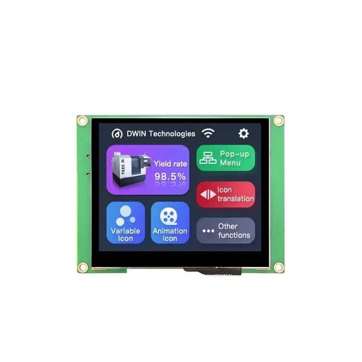 Ecran, Capacitiv tactil, 3.5", 320x240, DWIN HMI, DMG32240C035_03WTC, Compatibil cu Raspberry PI/Arduino