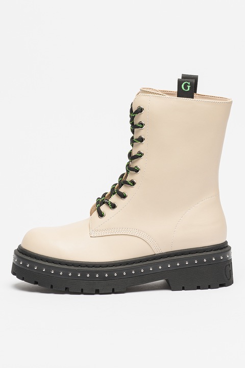 GUESS, Ghete de piele ecologica, Alb fildes, 39