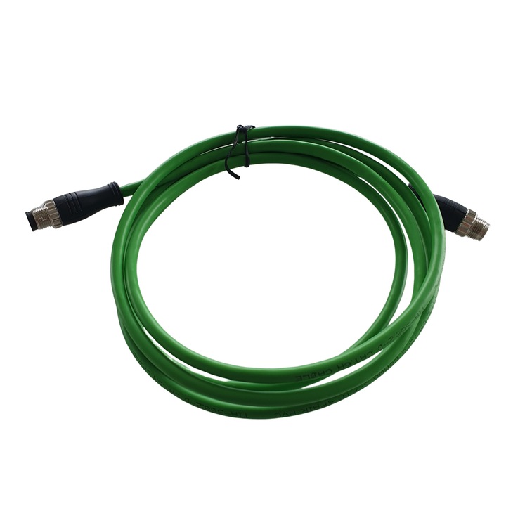 Индустриален Ethernet кабел M12 X код 8 пинов мъжки щепсел - M12 D код 4 пинов мъжки щепсел