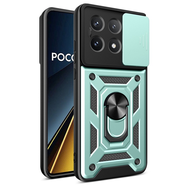 Капак за Xiaomi Poco X6 Pro - Techsuit CamShield Series - зелен