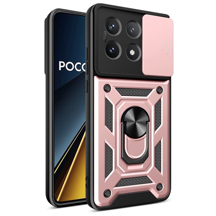 Кейс за Xiaomi Poco X6 Pro - Techsuit CamShield Series - Rose Gold
