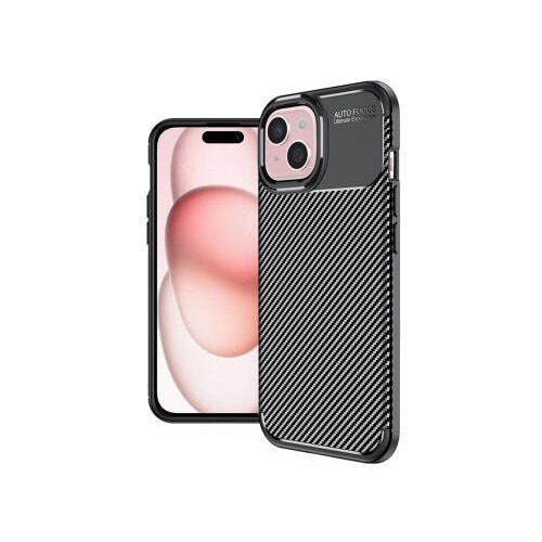 Husa pentru iPhone 15 - Techsuit CarbonFiber - Black