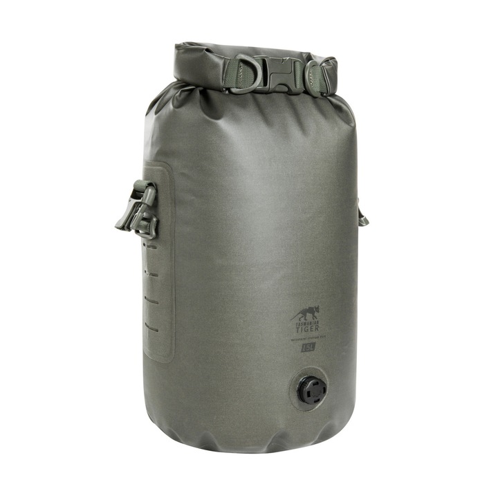 Sac impermeabil, Tasmanian Tiger, nailon, 15L, gri