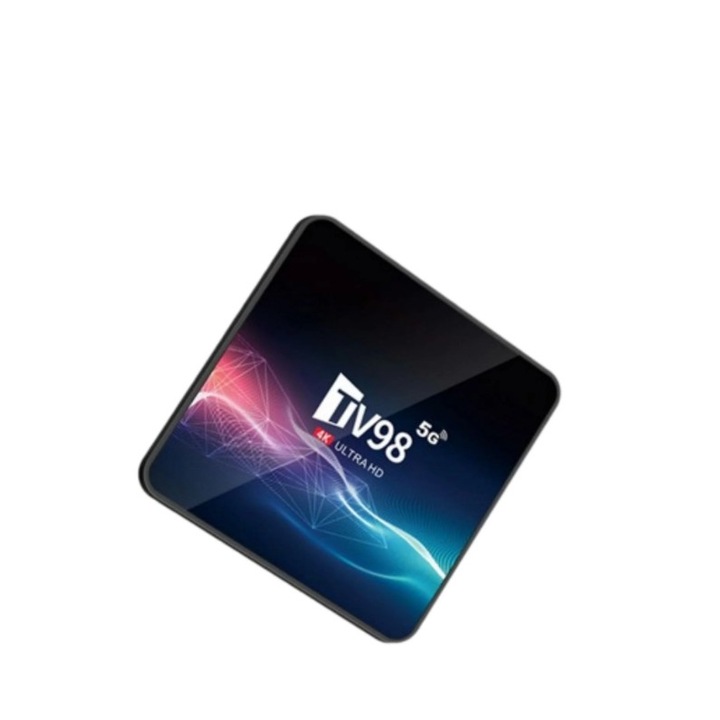 Set-top box, plug-in, 2+16GB, conexiune WiFi, ecran digital, cu telecomanda si adaptor, negru