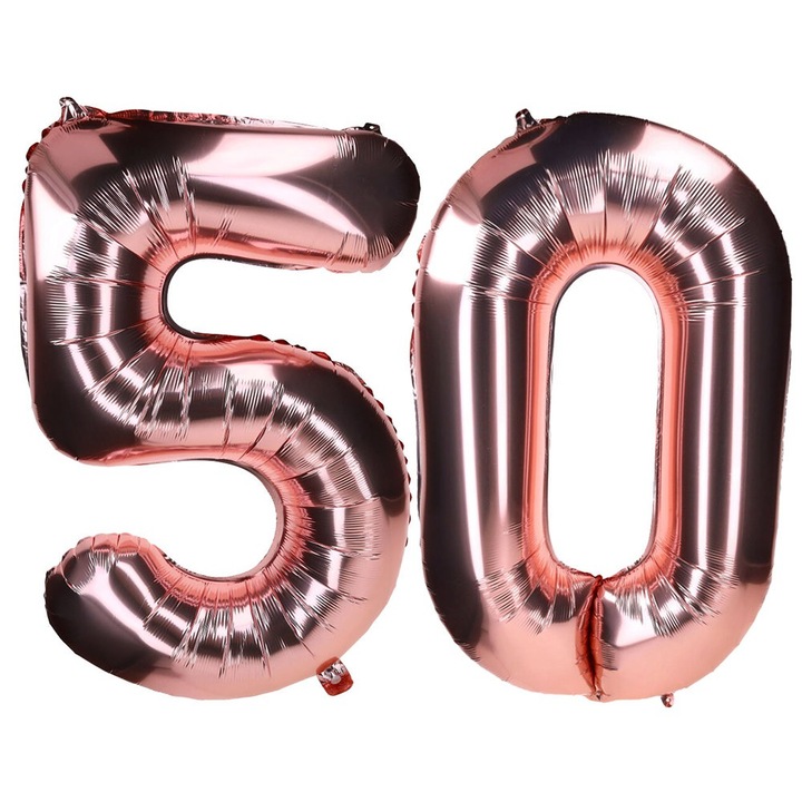 Фолиеви балони, Dekolo.pl, Номер 50, Розово злато, 100 см