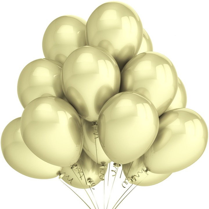 25 db-os Dekolo.pl lufi készlet, ekrü, 30cm