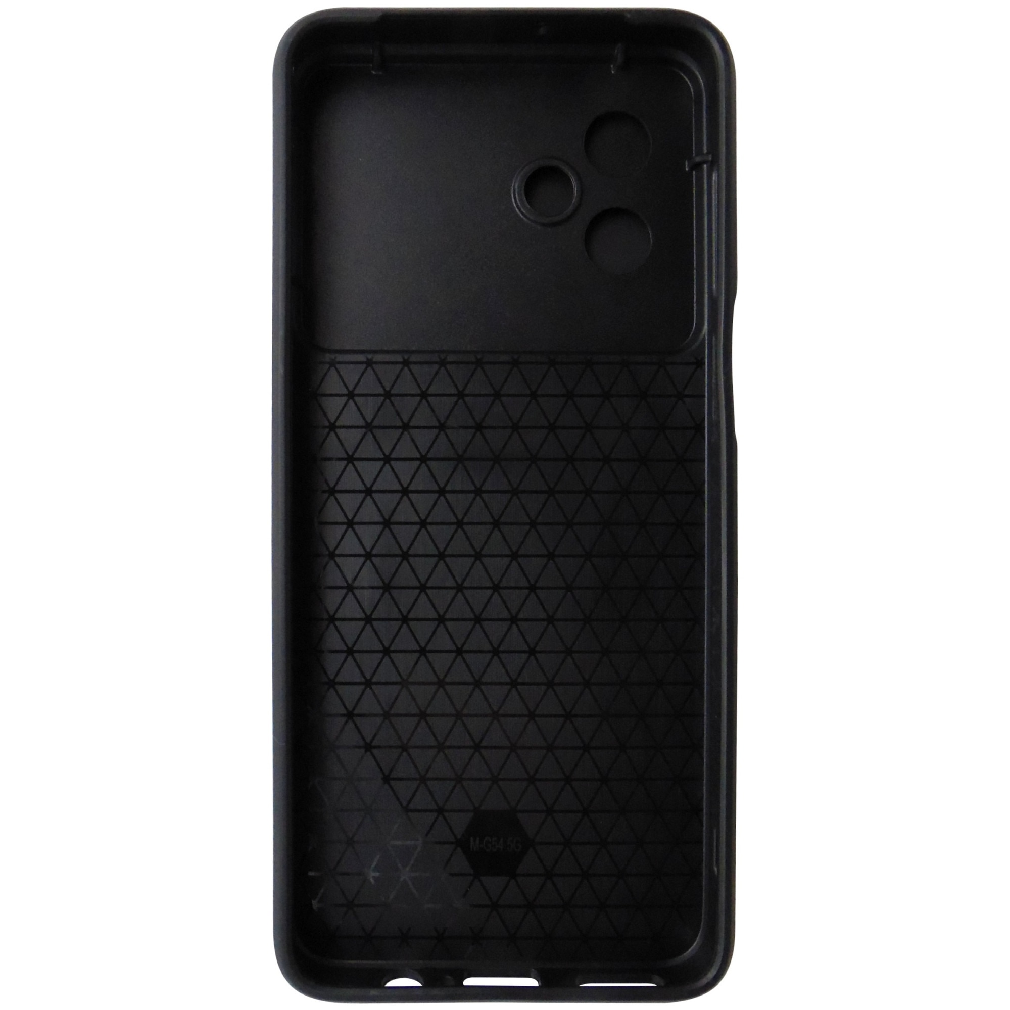 Husa tip capac spate TPU negru, inel si protectie camera, pentru Motorola Moto G54 Power, G64