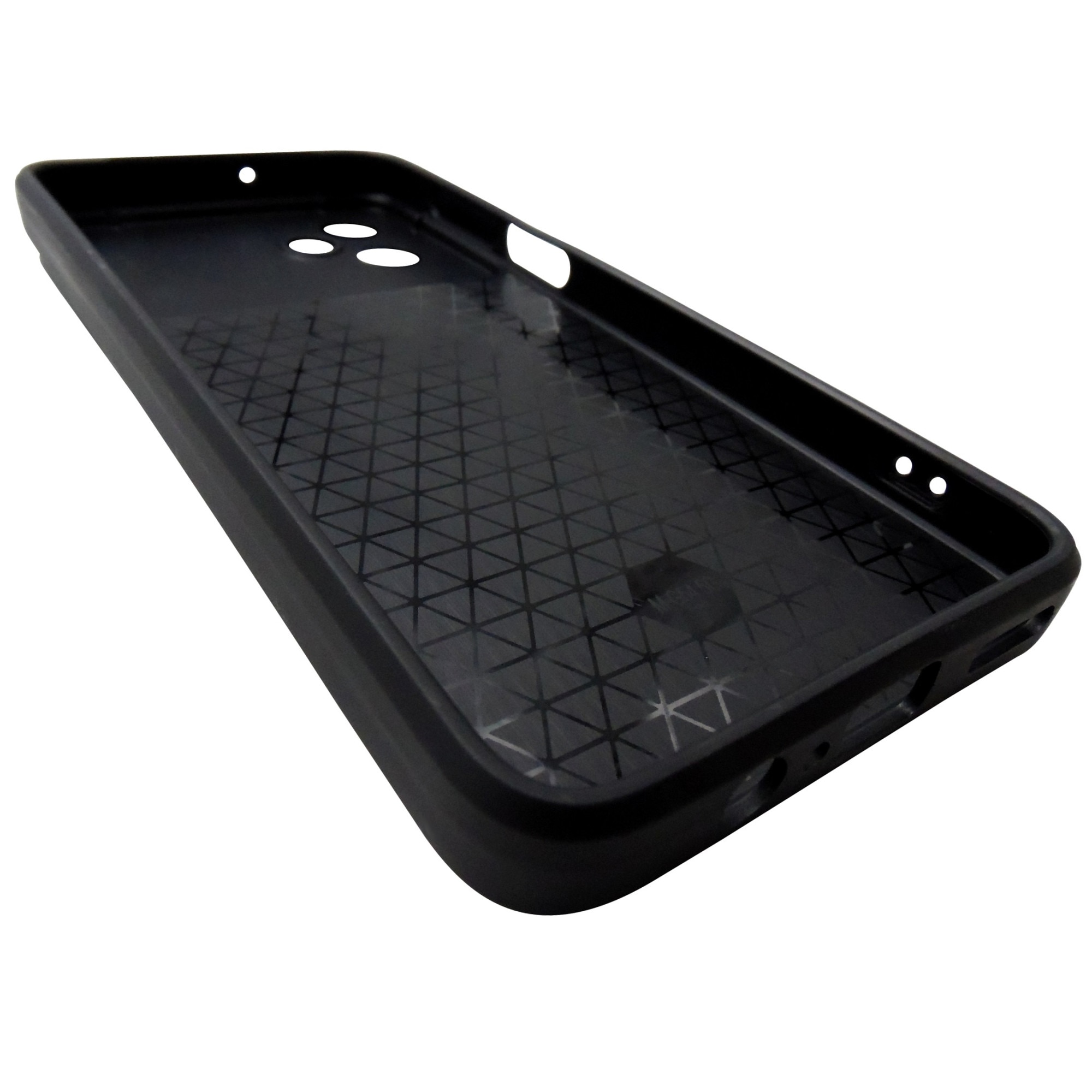 Husa tip capac spate TPU negru, inel si protectie camera, pentru Motorola Moto G54 Power, G64