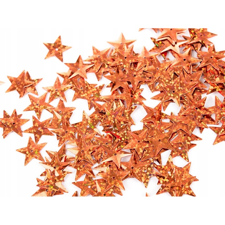 1500 db-os flitter készlet, Decolo, 10 mm, narancs