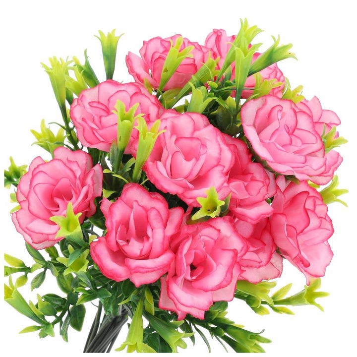 Buchet flori artificiale, Dekolo, Trandafiri, Roz
