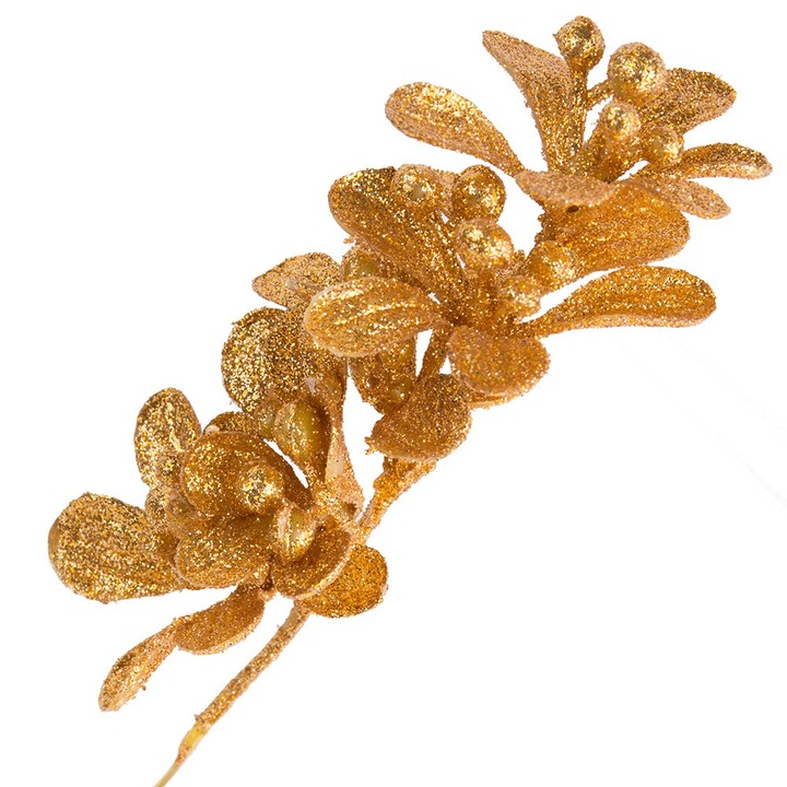 Díszág, Dekolo, Vasc, 18 cm, Arany